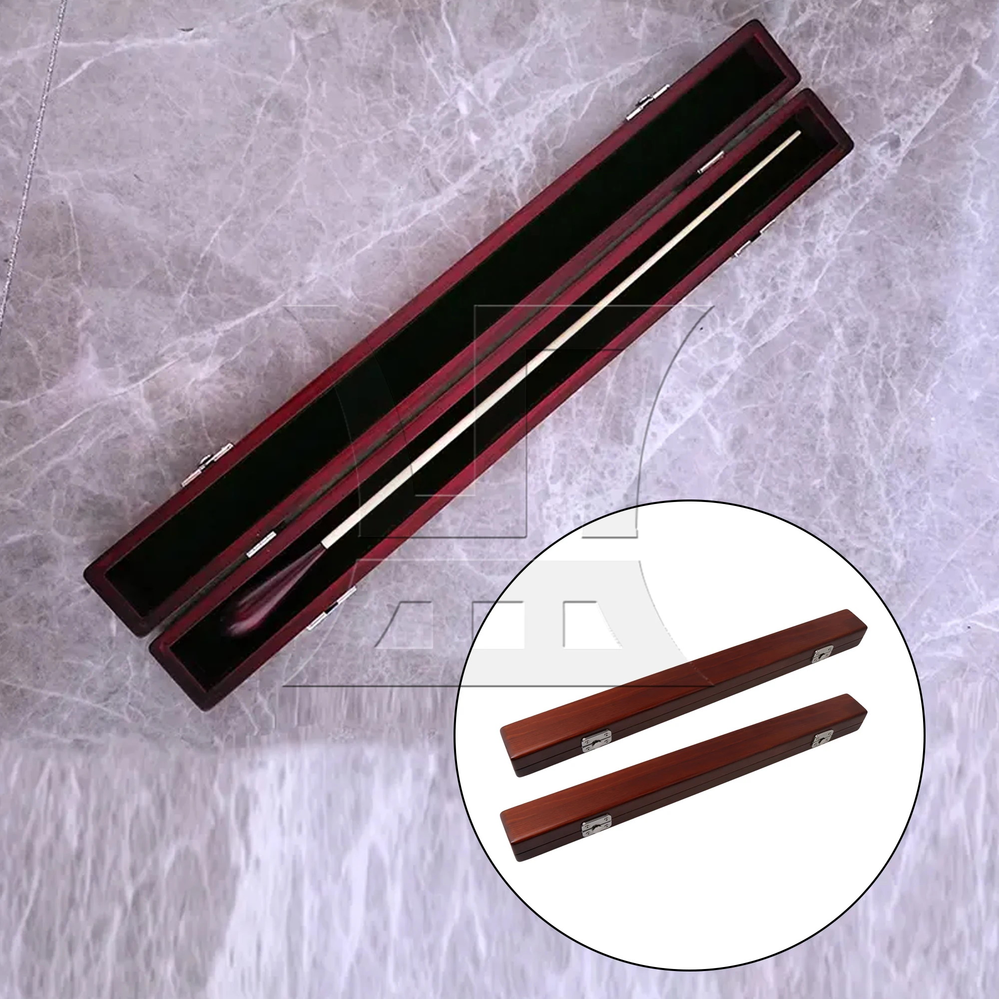 yibuy-2-pezzi-per-direttore-musicale-a-fascia-direttore-dell'orchestra-custodia-per-bastone-in-legno-fatta-a-mano