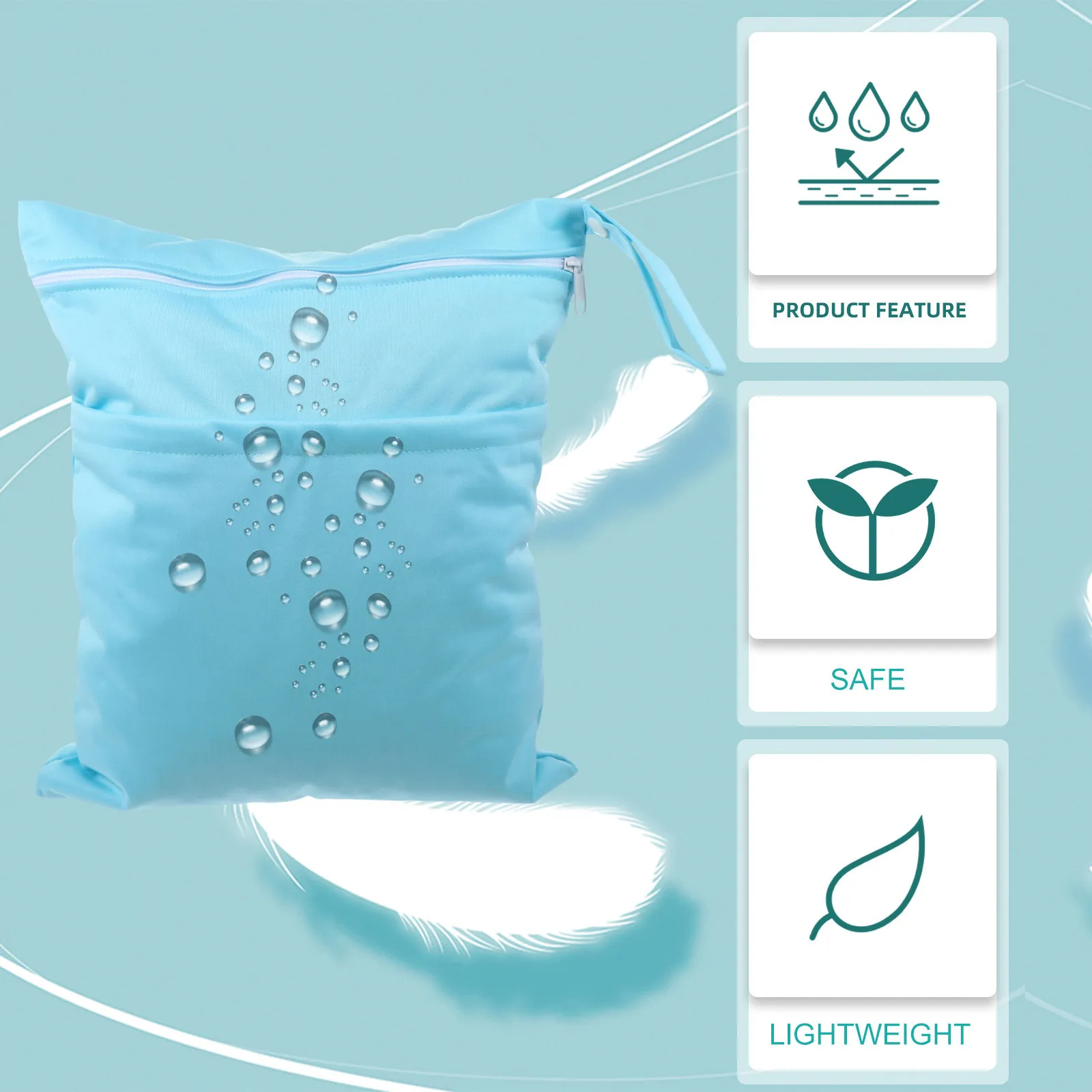 

2 шт. портативные сумки для хранения детских вещей, премиум-класса, водонепроницаемые, многоразовые, для путешествий, пляжа, йоги, органайзер для подгузников, для детских принадлежностей