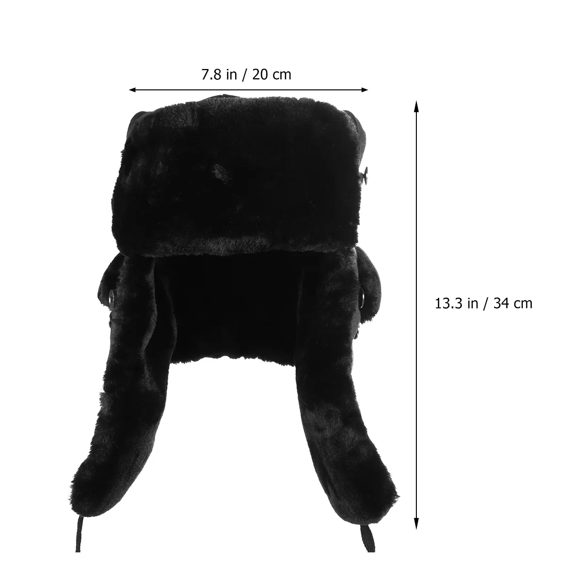 

1Pcs Warm Thickened Winter Hat Ear Flap Windproof Trapper Hat Outdoor Ski Cap Cold Weather Protection Pilot Trapper