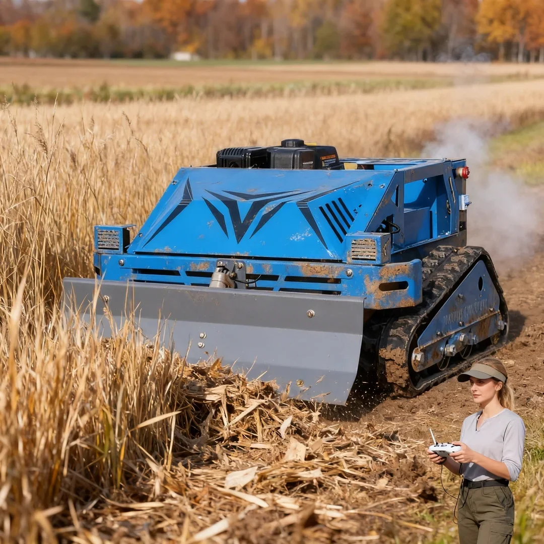 

Customized Home Remote Robot Flail Lawn Mower Multi‑Function Farm Orchard Lawn Grass Cutting Crushing & Snow Removal