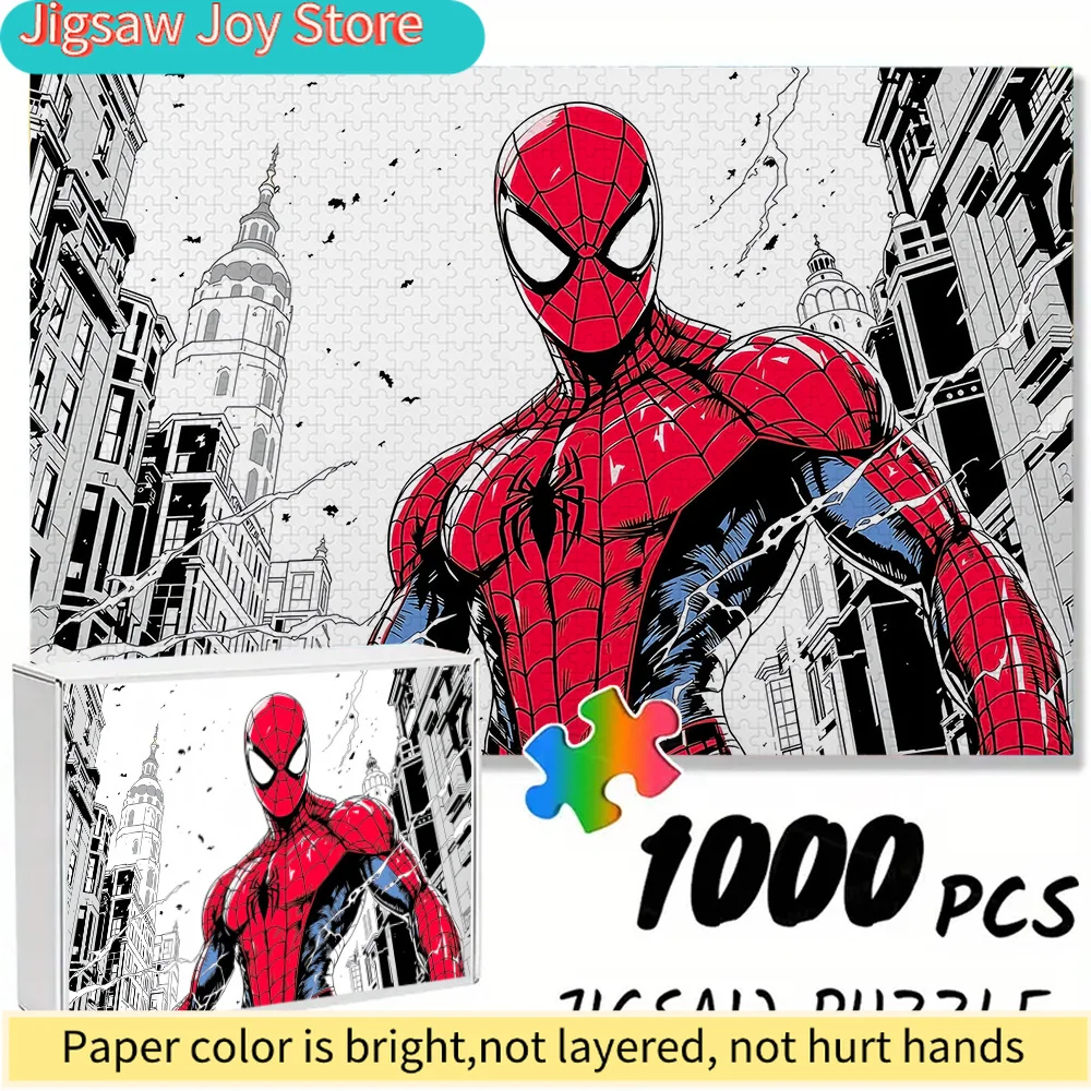 

Marvel Themed Seamless Jigsaw Puzzle Z10.18-73, Standing in the City - Durable Thick DIY Puzzle, Adult Brain Teaser Game, Ide