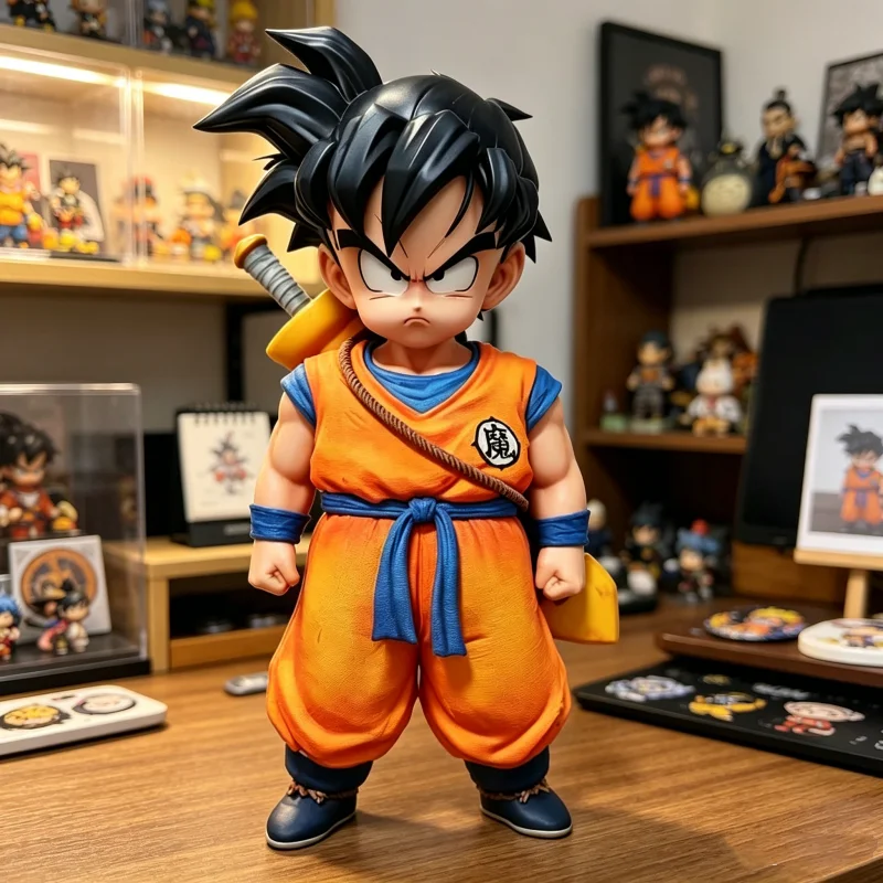 Dragon Ball Junger Gohan mit Trainingsschwert GK Anime Actionfigur Modell PVC Spielzeug Desktop-Ornament Sammlerstück Statue Deko Geschenk