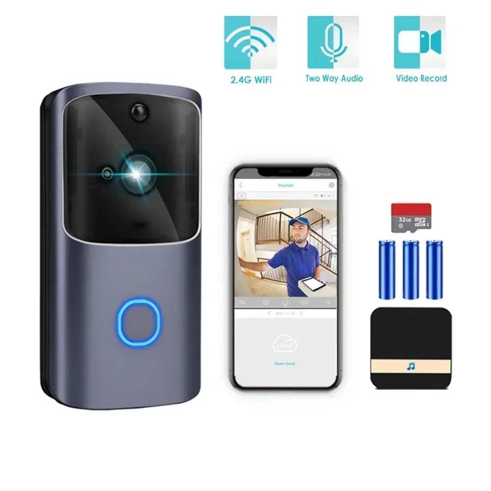 WIFI Doorbell Smart Home Wireless Phone Door Bell Camera Security Video Intercom 720P HD IR Night Vision For Apartments