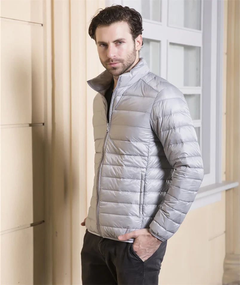 Chaquetas de negocios para hombre, ropa de marca, abrigos de plumón ultraligeros, abrigo informal para exteriores, Otoño e Invierno