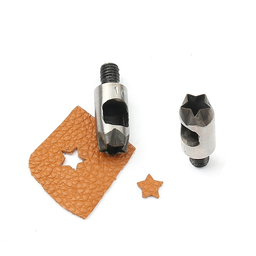M8 Thread Special-shaped Punching for Hand Press Flower Shaped Punch for Leathercraft Belt Cut Punching DIY Supply  5/6/8/10mm