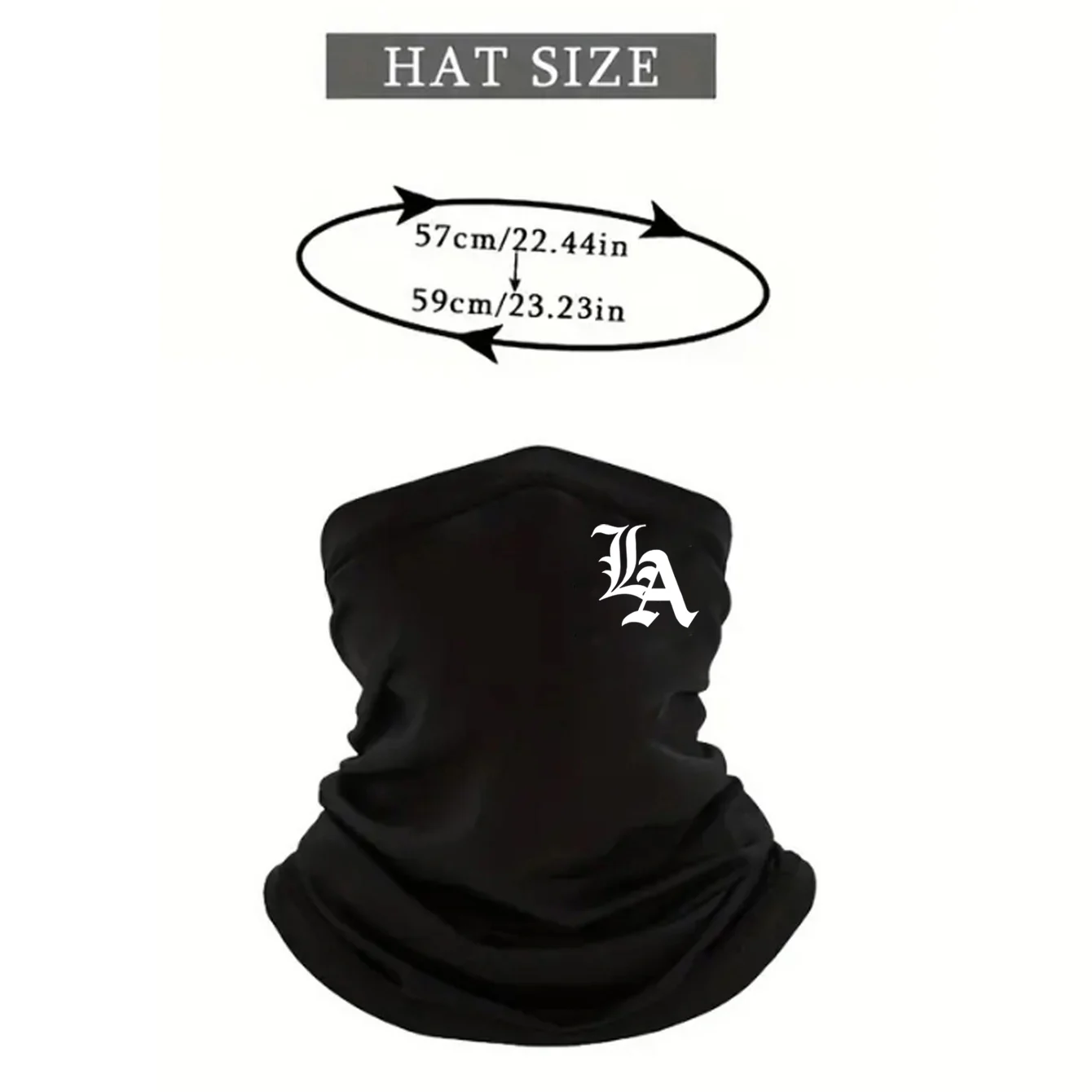 Balaclava Hat LA Gothic Neck Gaiter Summer Breathable Sweat-absorbent Half Face Mask Outdoor  Motorcycle Outdoor Sports Riding