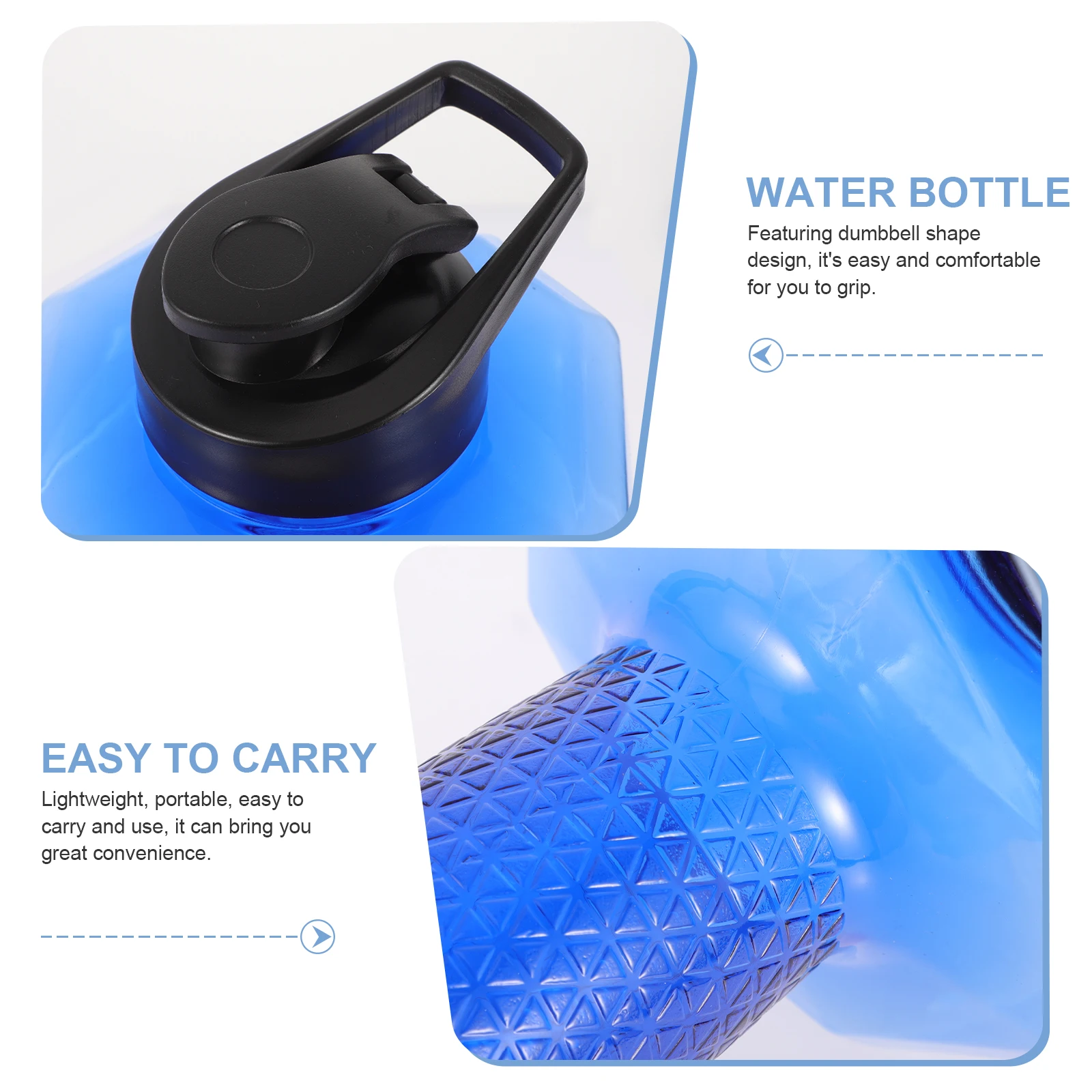 

Dumbbell Water Bottle Creative Fitness Kettle Lightweight Sports Use Gym Running Water Bottle Durable