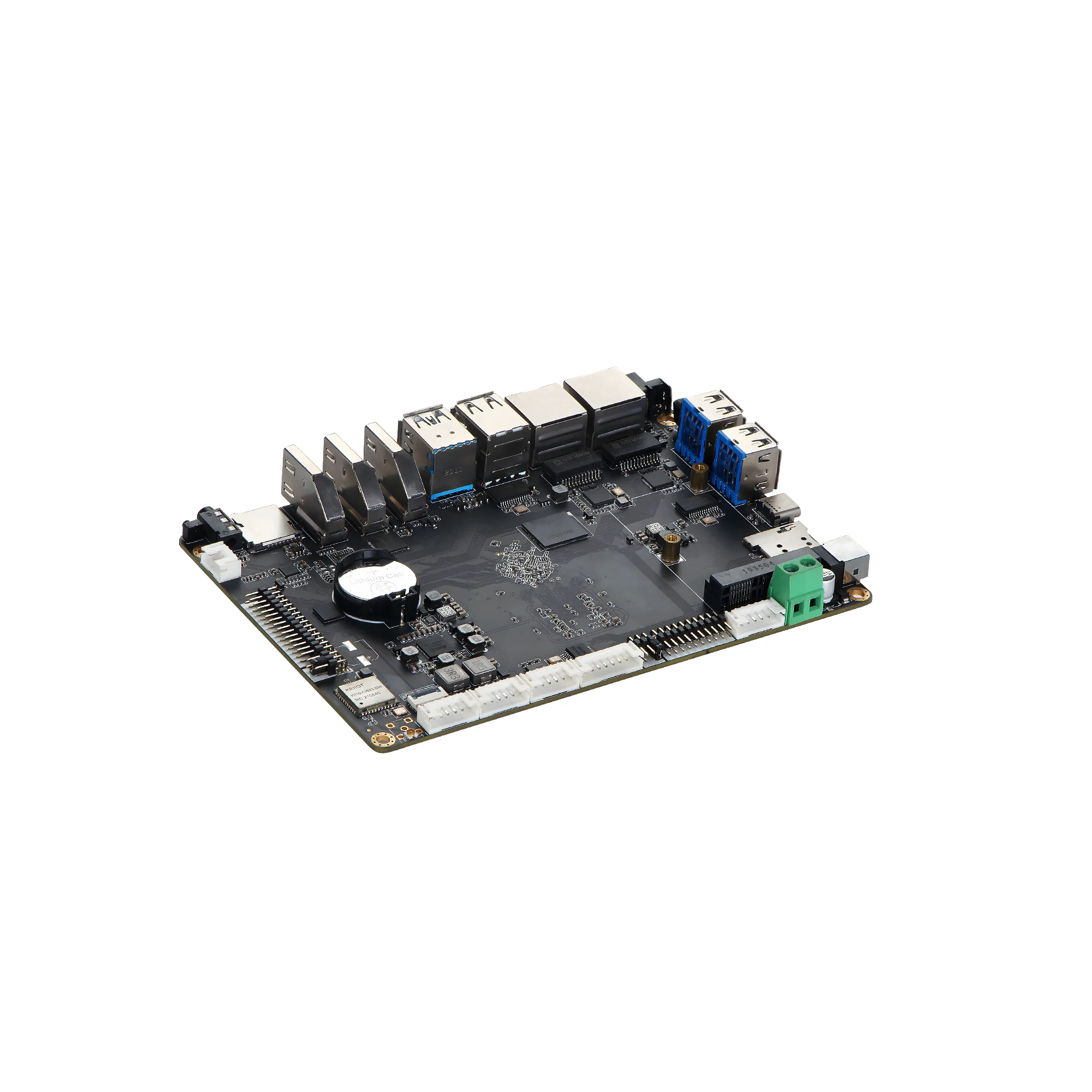 VNOPN Mini PC Rockchip RK3399 (Cortex-A72+A53) ARM Embedded Industrial IoT Motherboard  2 LAN 2 HDMI  Dual Display  Android