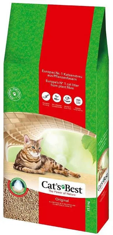 Żwirek drewniany dla kota Cat's Best Original Eco Plus 30l