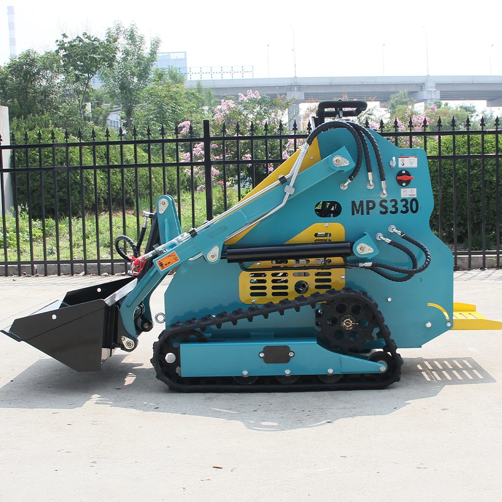 Подставка — мини-погрузчик мощностью 13,5 л.с. EPA — сертифицированный двигатель, в сочетании с вилками для поддонов — простота в эксплуатации!