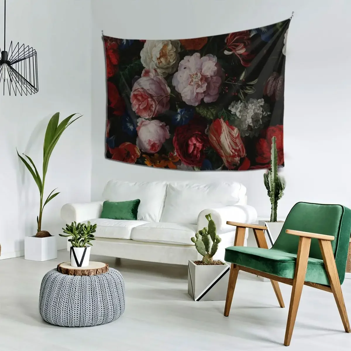 

Dutch Midnight Garden I Tapestry Carpet Wall Wall Mural Outdoor Decoration Japanese Room Decor Tapestry