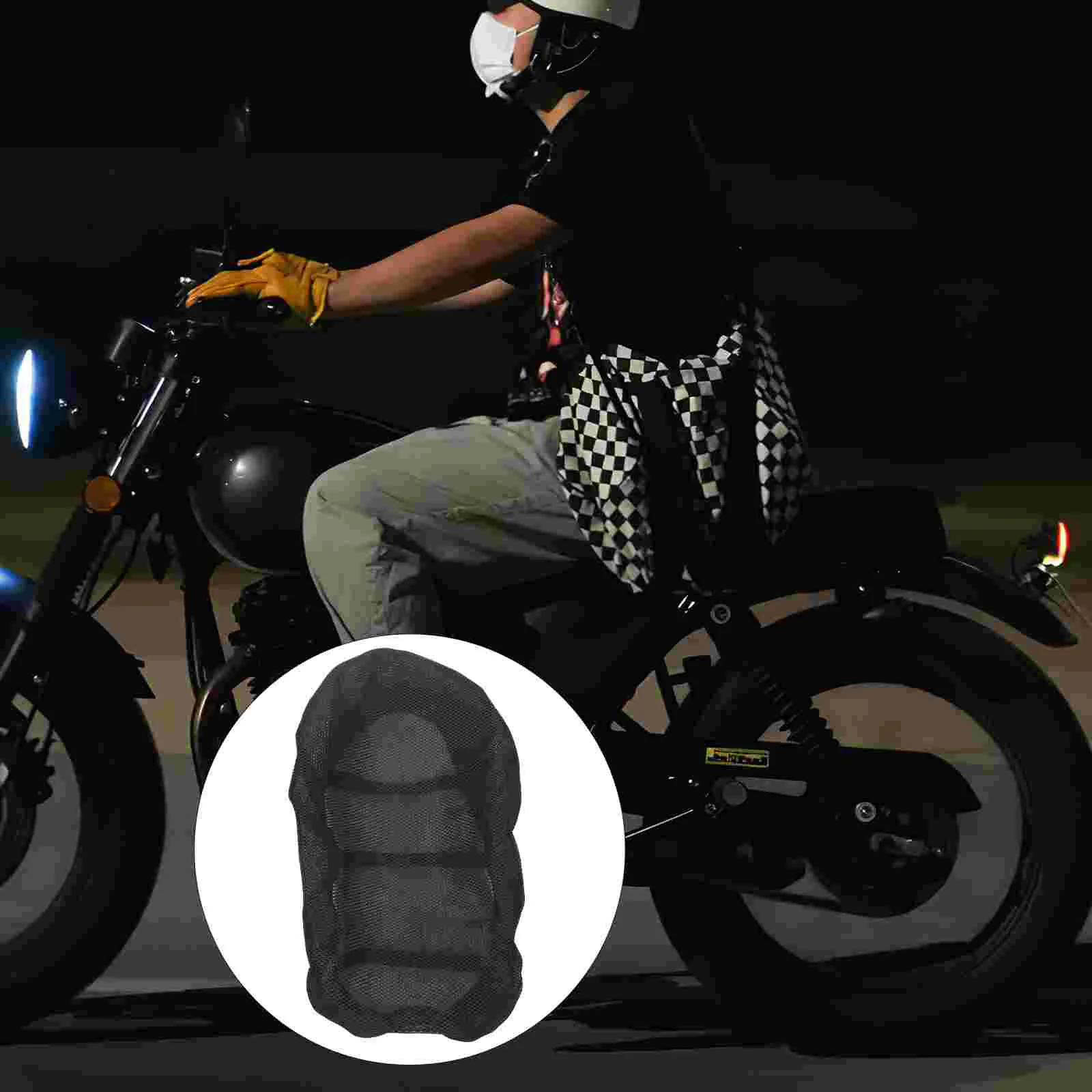 Electric Car Cushion Cover Motorcycle Seats Motorbike Protective Breathable Accessory All Seasons Protector