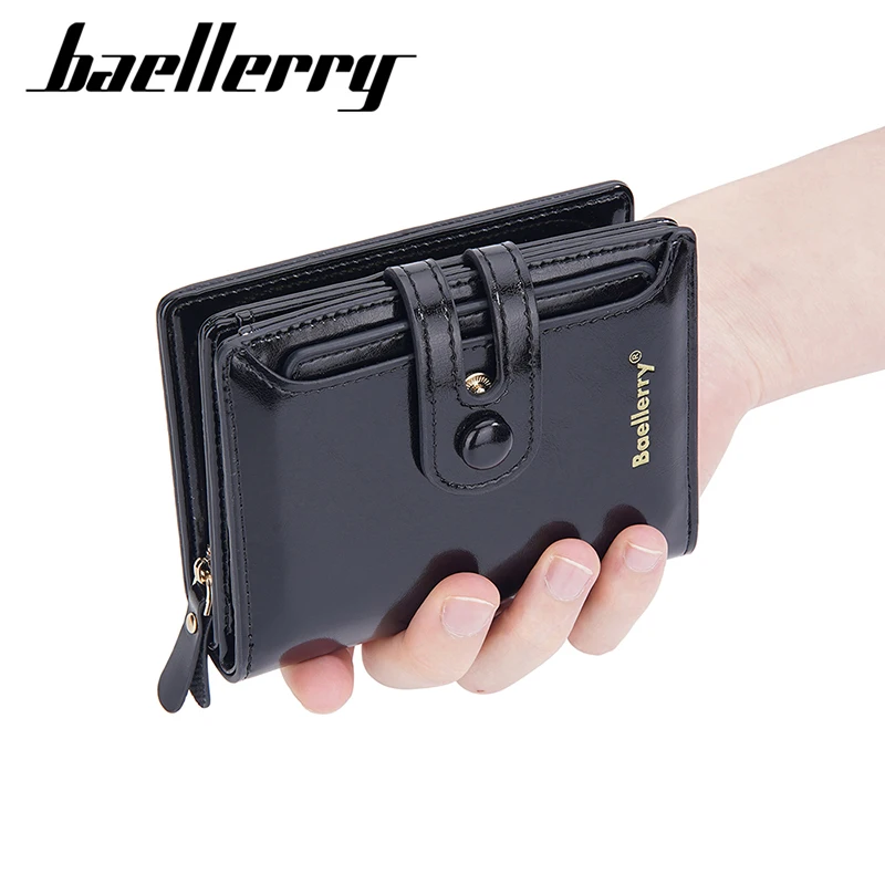 

Baellerry New Large Capacity Women Short Wallets Card & ID Holders Luxury Female Coin Purses Quality Photo Holder Money Clips