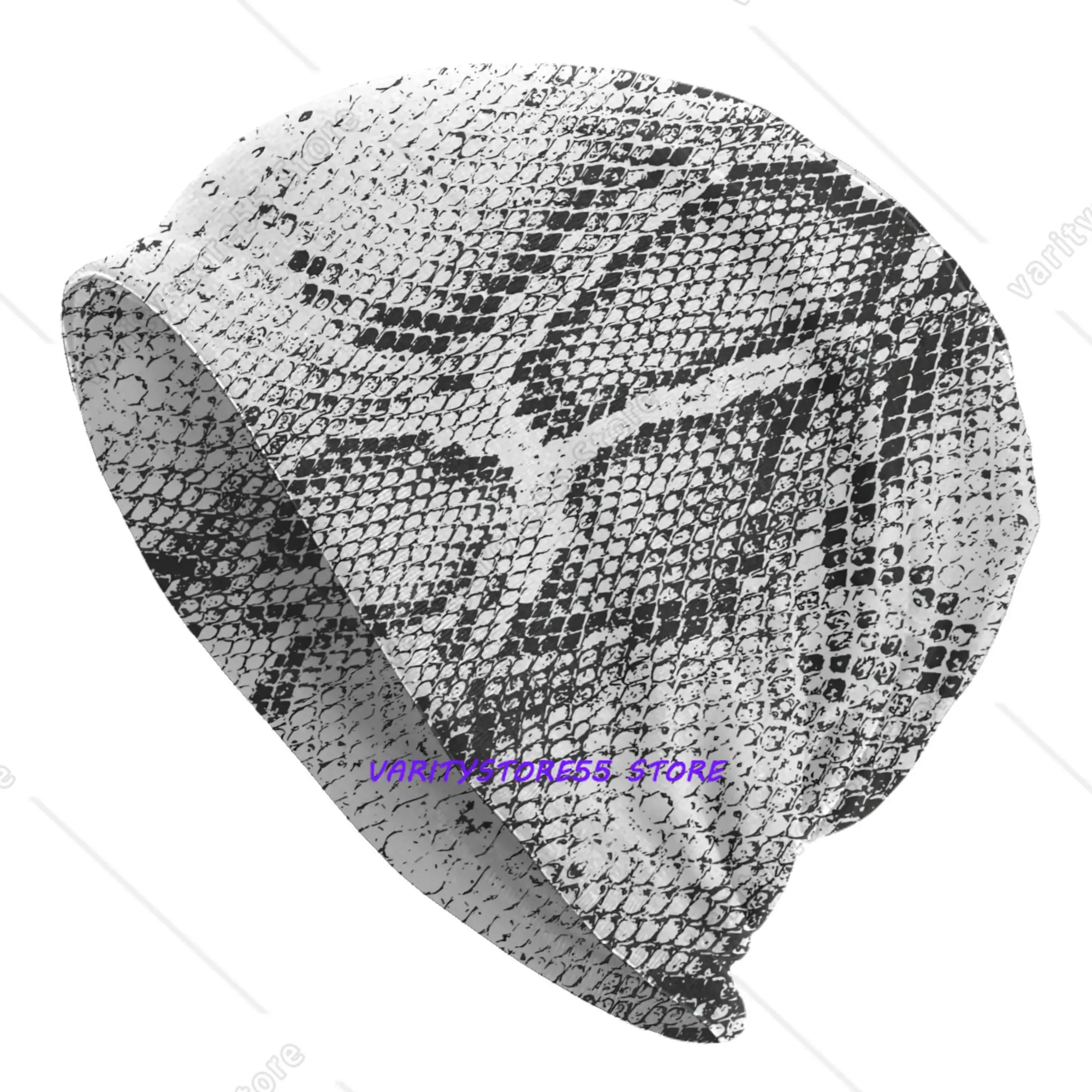 2D Print Design Snake Pattern Bonnet Hats Men Skullies Beanies Novelty Hats