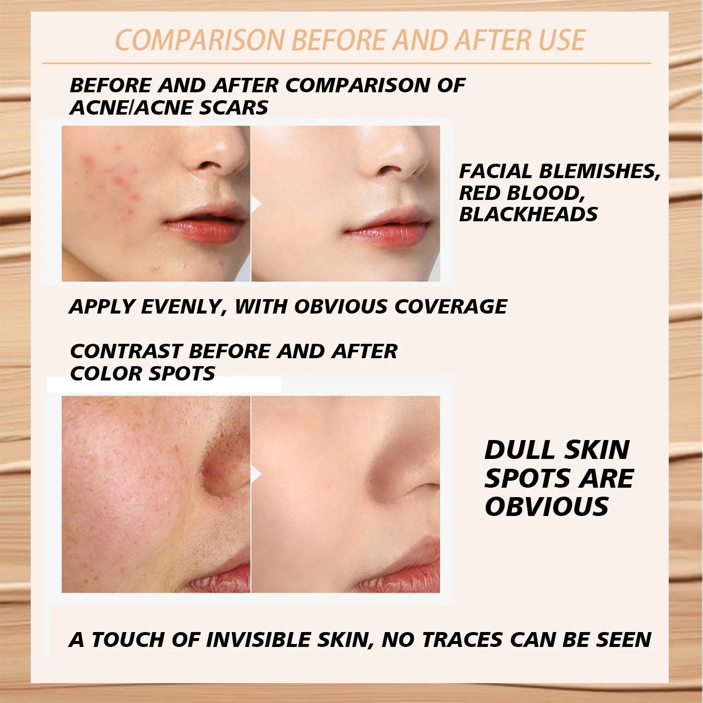 3-kleuren crème concealer volledige dekking, foundation contour make-up paletten, kleur corrigerende concealer voor donkere kringen vlekken