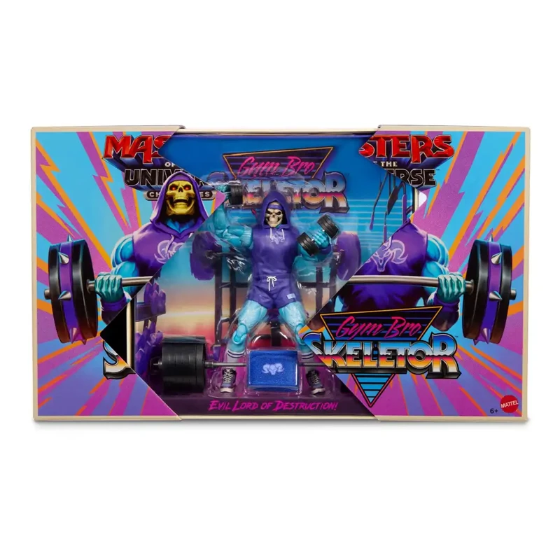 Mattel SDCC Limited Edition Masters of the Universe Series Gym Skeletor 6-Zoll-Spielzeug mit proportionierter Beweglichkeit, exquisites Geburtstagsgeschenk