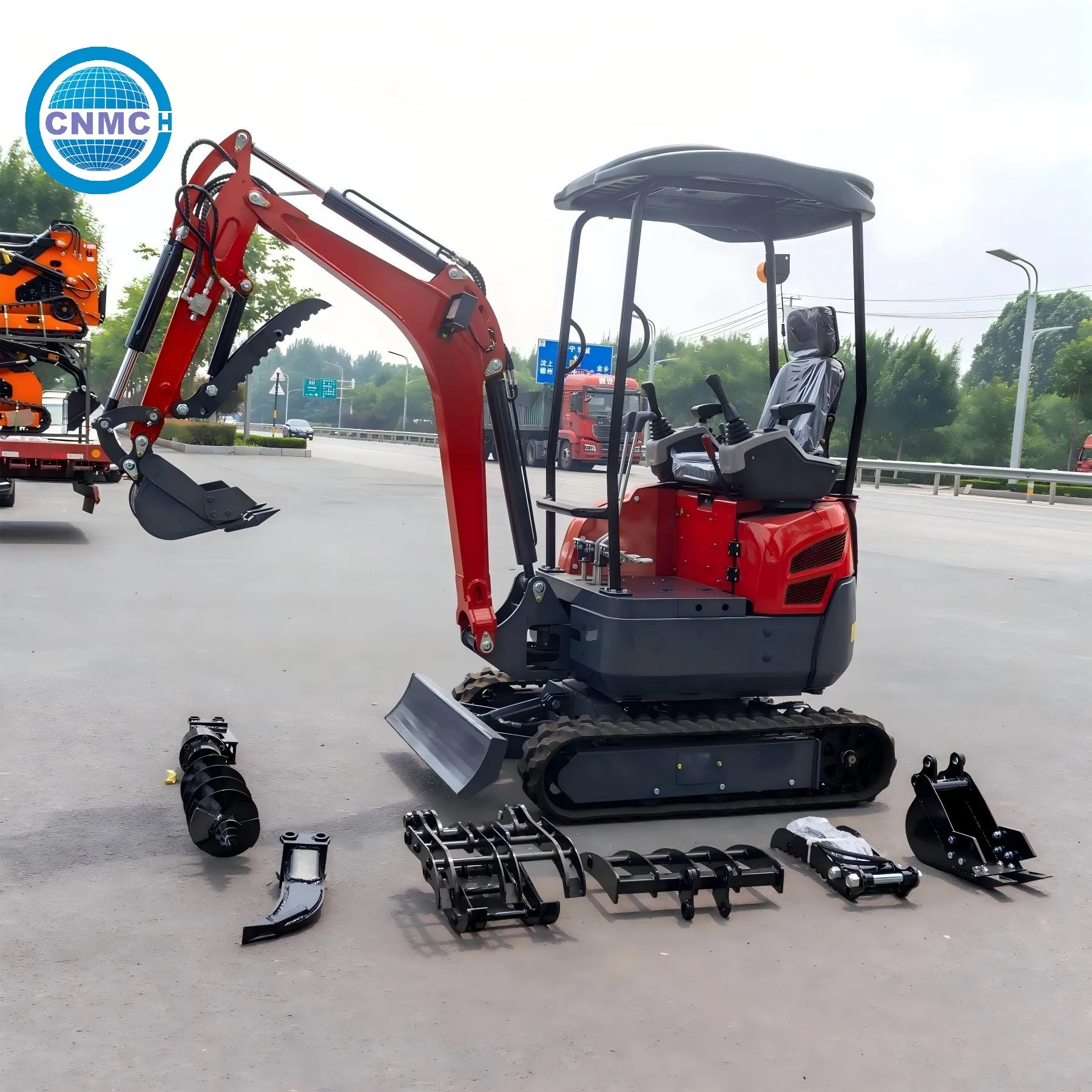 

CNMC Mini Excavator 1.8 Ton Small Excavator Compact Hydraulic Mechanical Customizable Portable CE EPA Certified Farm Garden Use