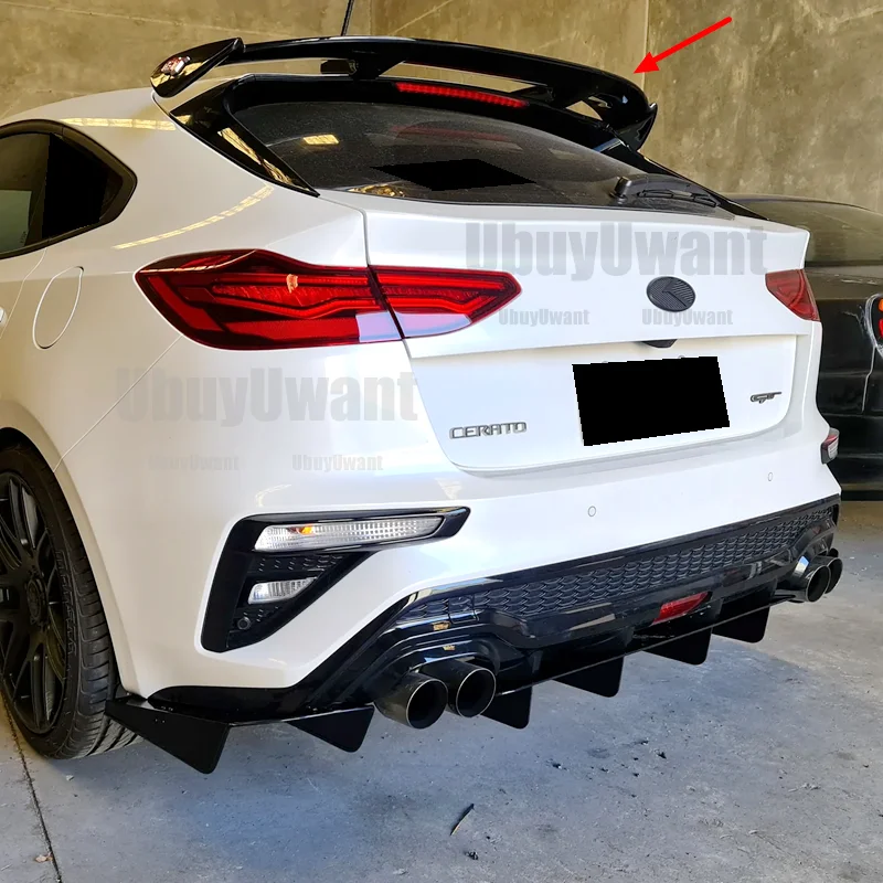 Alerón de techo para KIA CERATO BD GT Hatch 2018 - 2021 alerón trasero ABS ala trasera Universal para KIA Forte Cerato