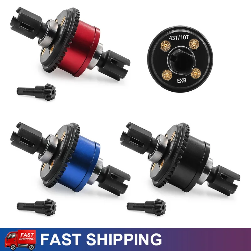 

43T/10T Metal Differential Gear for ARRMA 1/7 Big Rock ARA310990 1/8 Kraton 4WD 6S 8S EXB Typhon Mojave Upgrade Parts