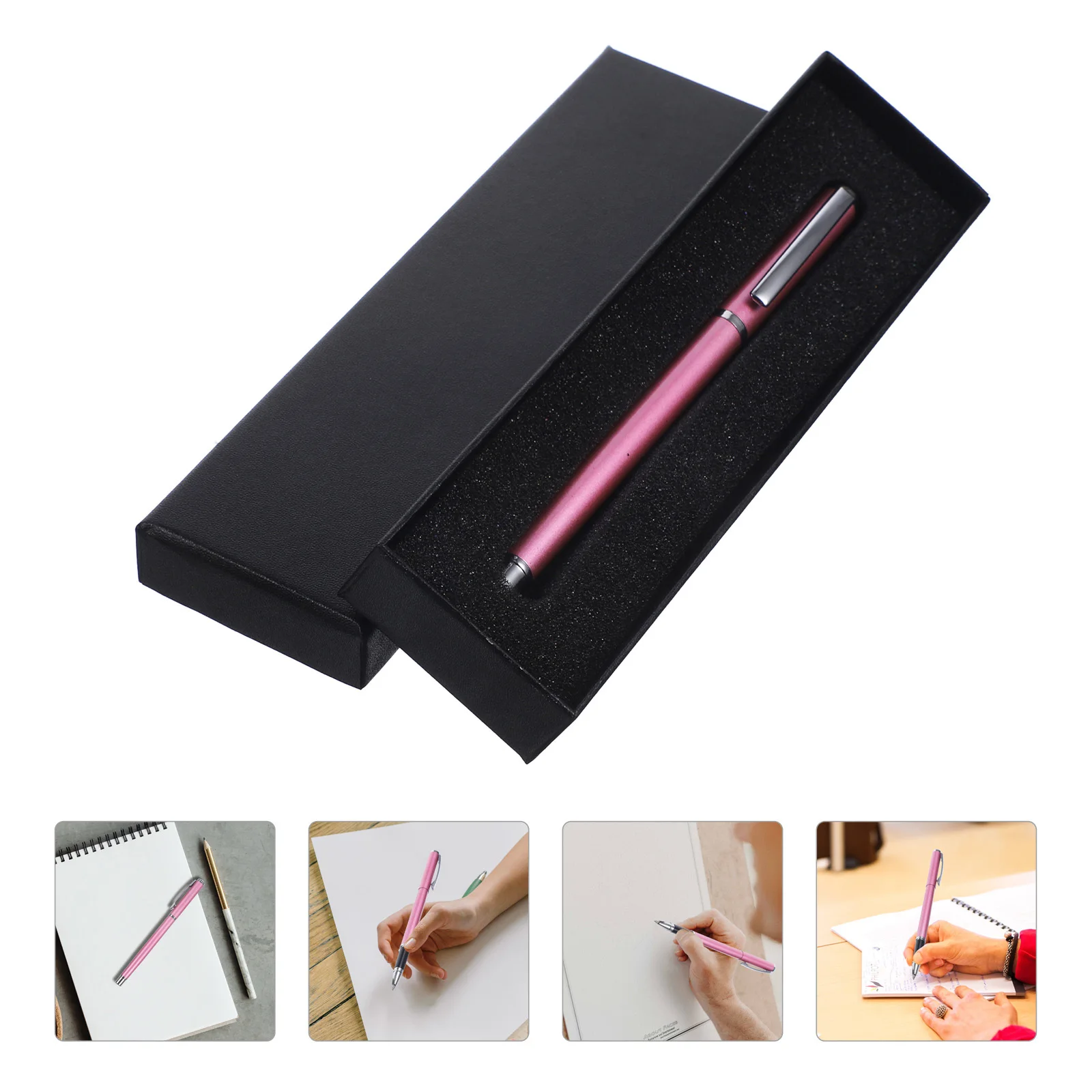 

Gift Metal Luxury Writing Instrument Fine Tip Office Business Portable Sign Pen For Daily Use Engraving Pen Set