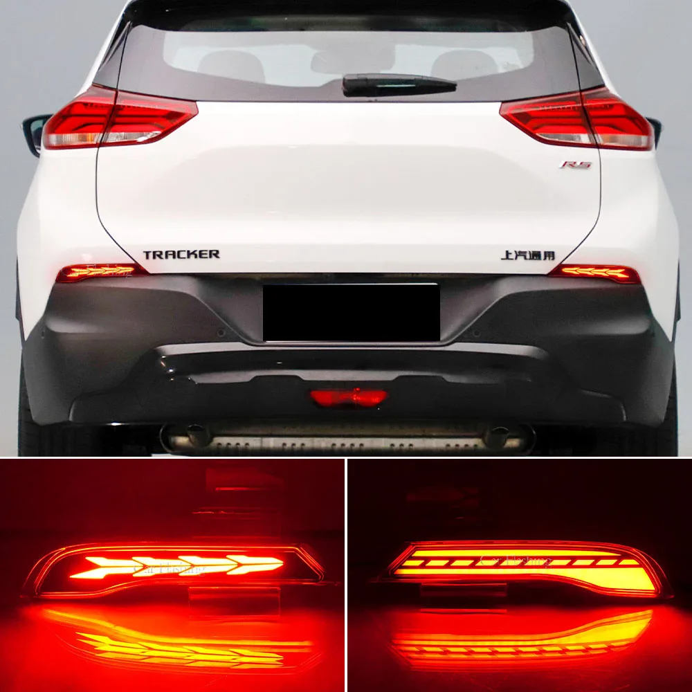 

Car LED Rear Bumper Reflector Tail Lights For Chevrolet Trax 2020 2021 2022 2023 Brake Stop Light turn signal lamp