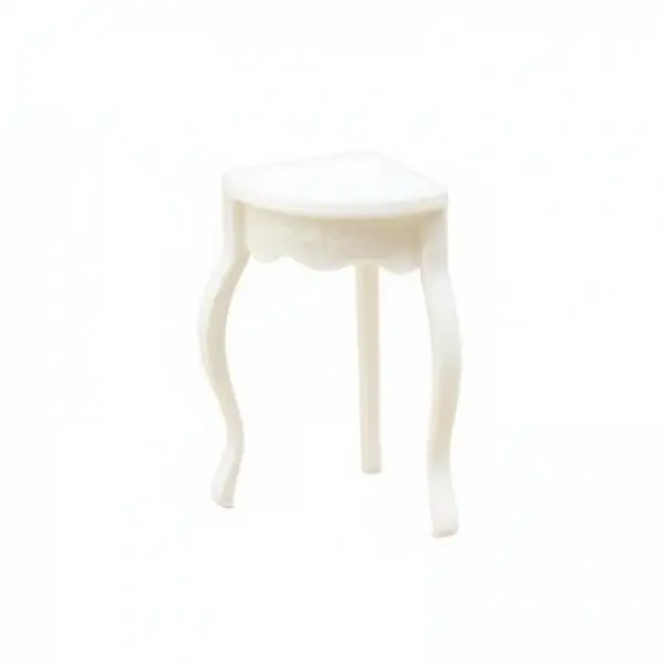 6x1:12 Miniature Corner Table, Realistic Design, Simulation Corner Table Toy, Fine Details for Collectors, Hobbyists, Dioramas