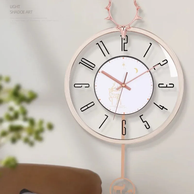 Quartz Aesthetic Wall Clocks Creative Silent Design Big Size Wall Watch Luxury Living Room Simple Salon Reloj Pared Home Decor