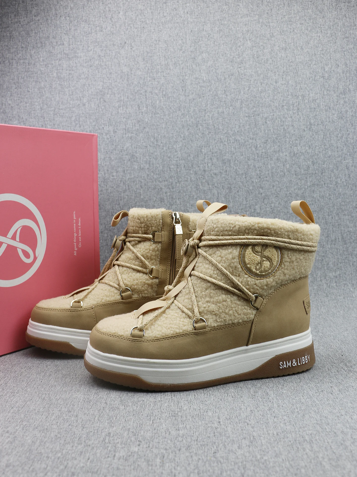 

Теплые зимние ботинки Fce Lined Thi, женские универсальные зимние ботинки с высоким берцем Cotton oes, корейские зимние ботинки на меху