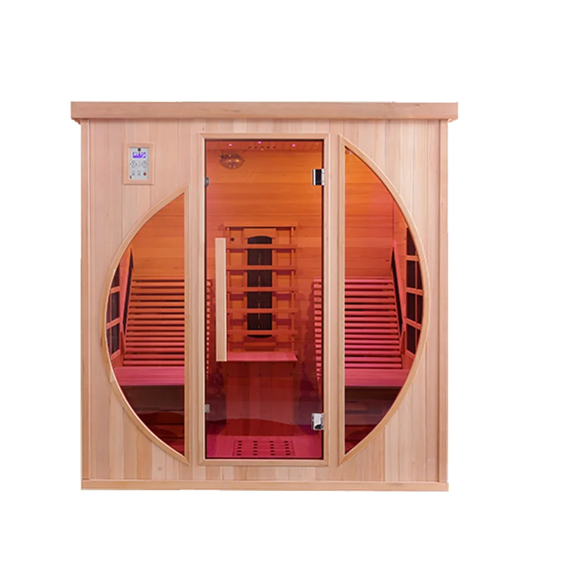

STLFCustomized2-Person Modern MiniWooden Dry Steam Sauna Room Personal Far Infrared SaunaCabinet for Home Use Hemlock Solid Sale