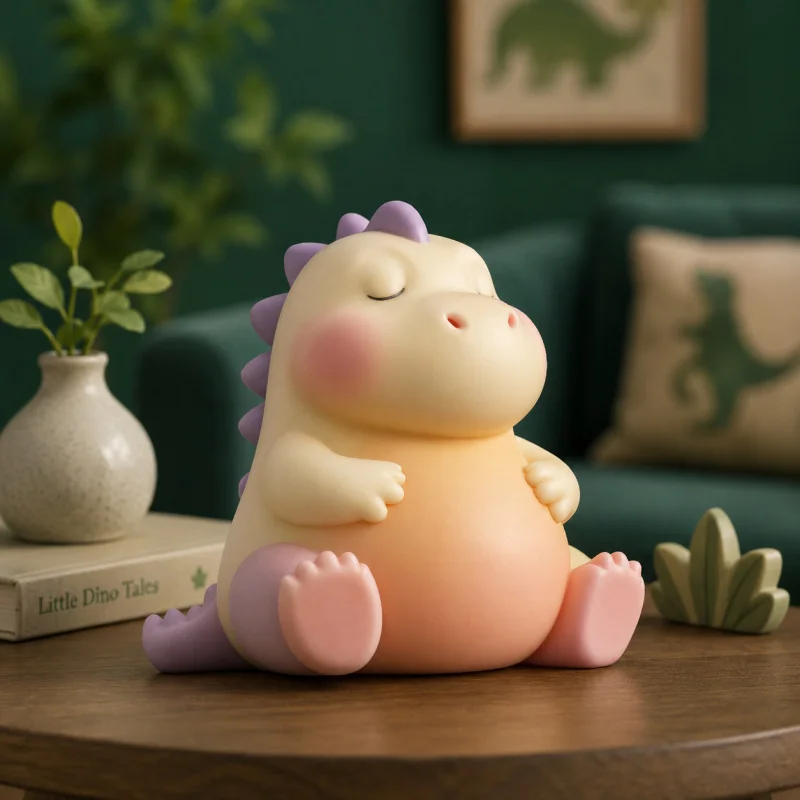 Cross-border cartoon dinosaur scented candle molddiyLittle Dinosaur Handmade Plaster Aromatherapy Stone Ornament Silicone Mold