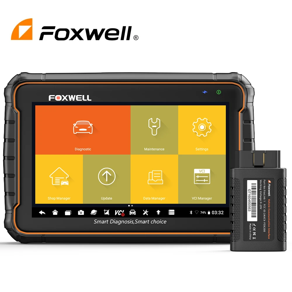 Foxwell GT60 OBD2 Scanner Diagnostic Tools All System Scan Directional Test 24+ Reset Active Test OBD 2 Automotive Scanner Tool