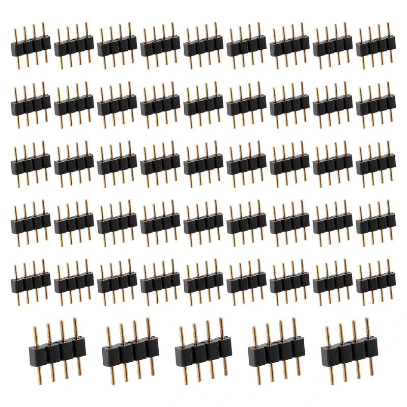 

4 Pin Rgb Led Strip Male Plug Adapter Connector For 3528 5050 Strip Light-AT35