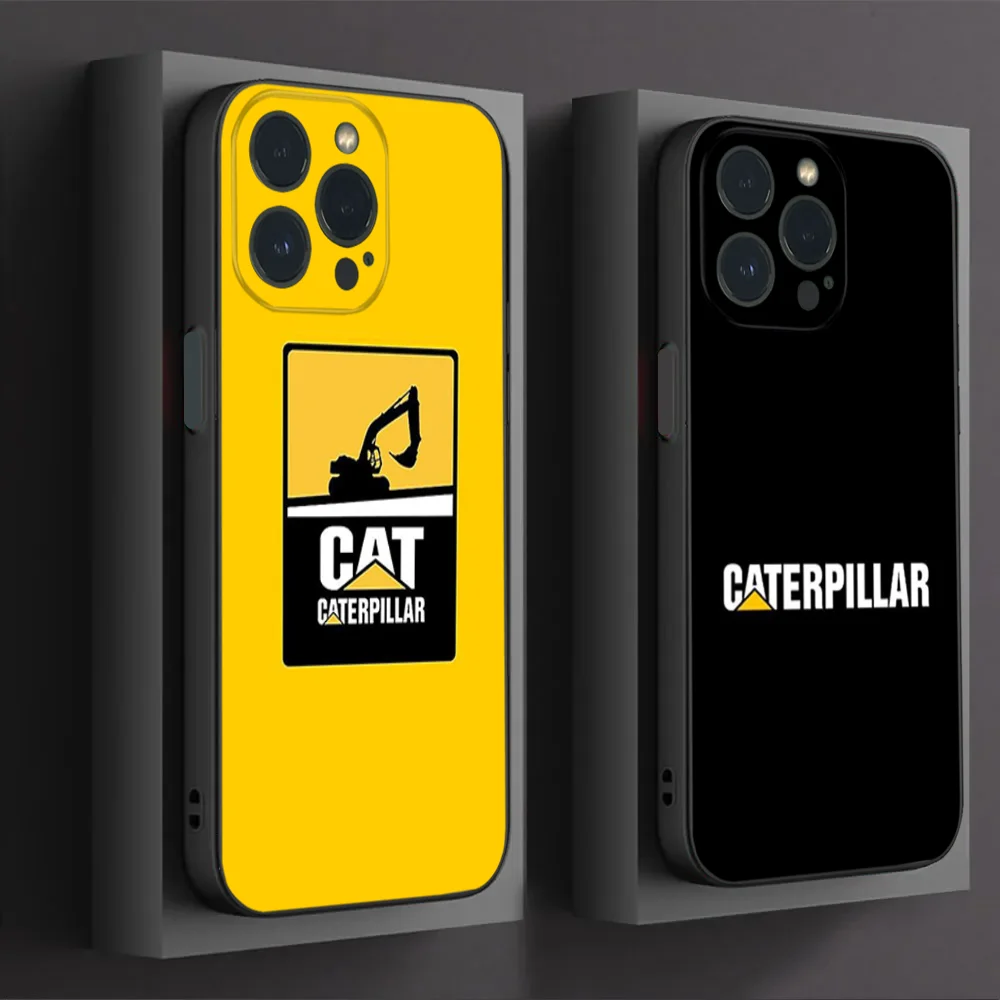 C-Caterpillar Phone Case For IPhone16 15 14 13 12 Mini 11 Pro XS Max X XR SE5 6 7 8 Plus Soft Silicone Cover