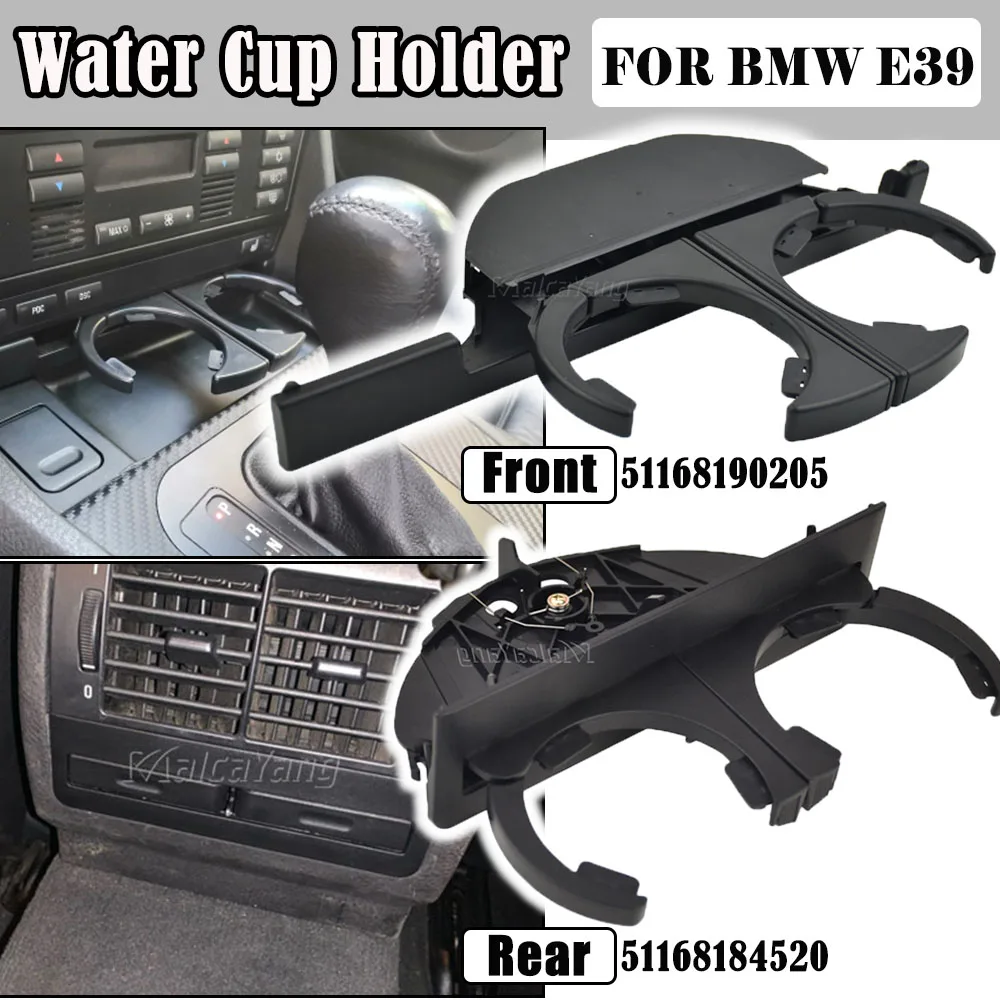 Portable Retractable Car Drink Holder Cup Holder for BMW E39 525 528 530 540 M5 1995-2006 Car Interior Accessories 51168190205