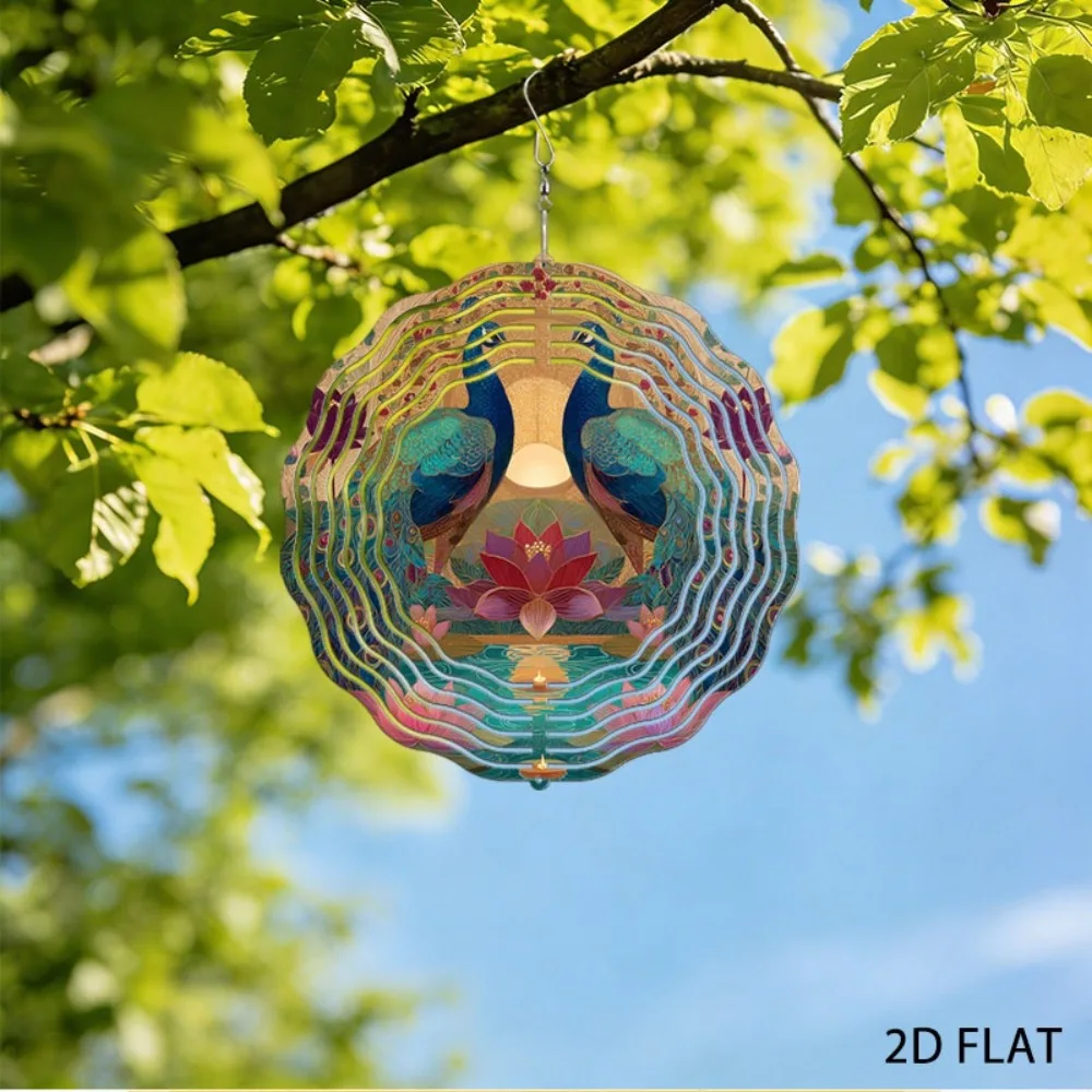 

Garden Metal Pea Rooster Wind Chime Pendant, Outdoor Lawn Art Decor 9.8in