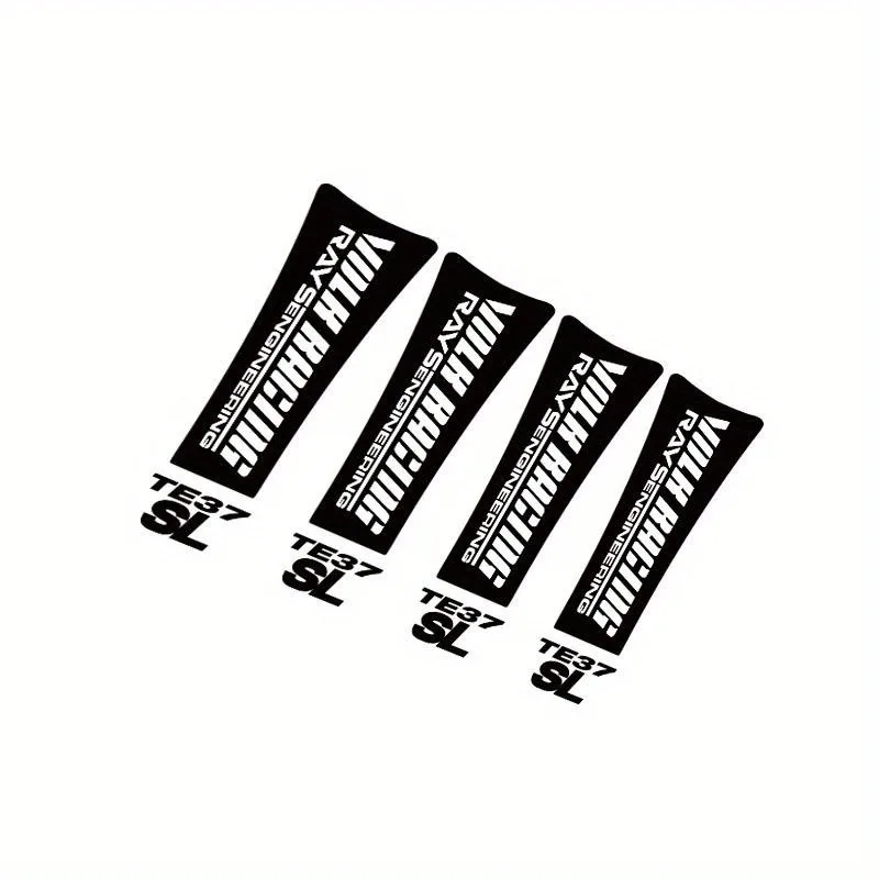 4-teiliger Satz Autoaufkleber, geeignet für Volk-Radnabenstreifen, Ersatz-Radaufkleber, kann für 17-Zoll- und 18-Zoll-Autoräder verwendet werden