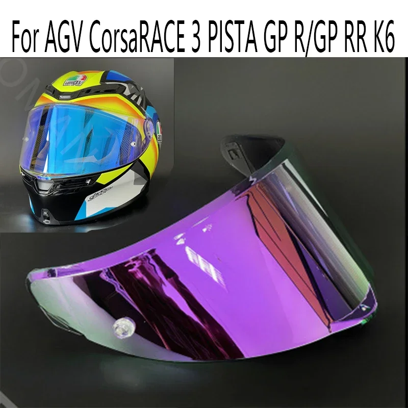 หน้ากากหมวกกันน็อคกระบังหน้าสำหรับ AGV corsarace 3 pista GP RR K6บังแดดชิ้นส่วนหมวกกันน็อคความแข็งแรงสูง