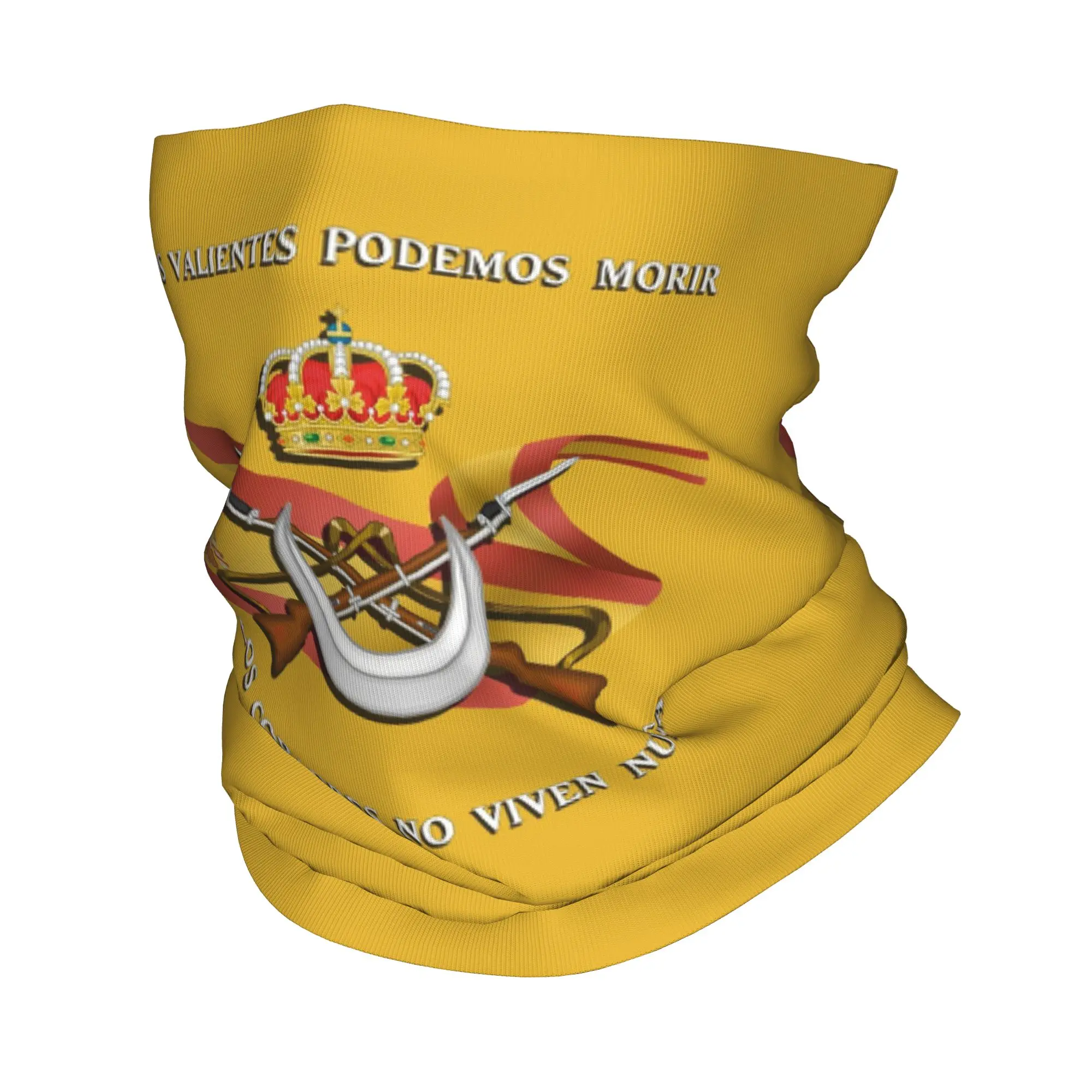 Bandera de la Legión Española ejército de España orgulloso Bandana cubierta para el cuello bufanda envolvente impresa sombreros senderismo pesca Unisex adulto toda la temporada