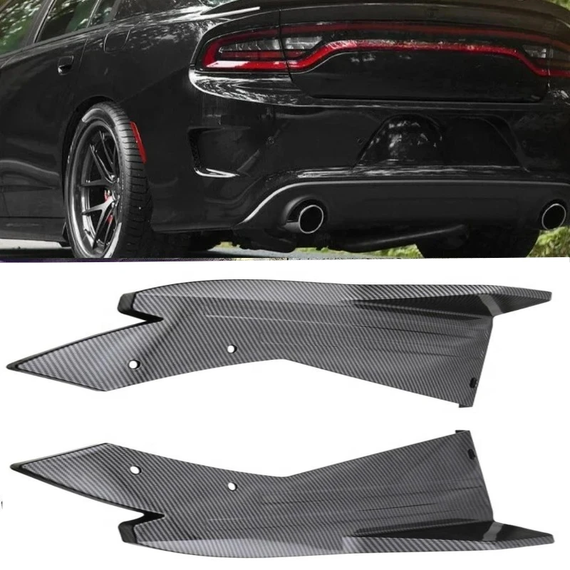 

LAICY For D0dge Charger Challenger SRT 2018-2021 Car Rear Bumper Spoiler Lip Splitter Diffuser Body Kit Side Skirt Protector