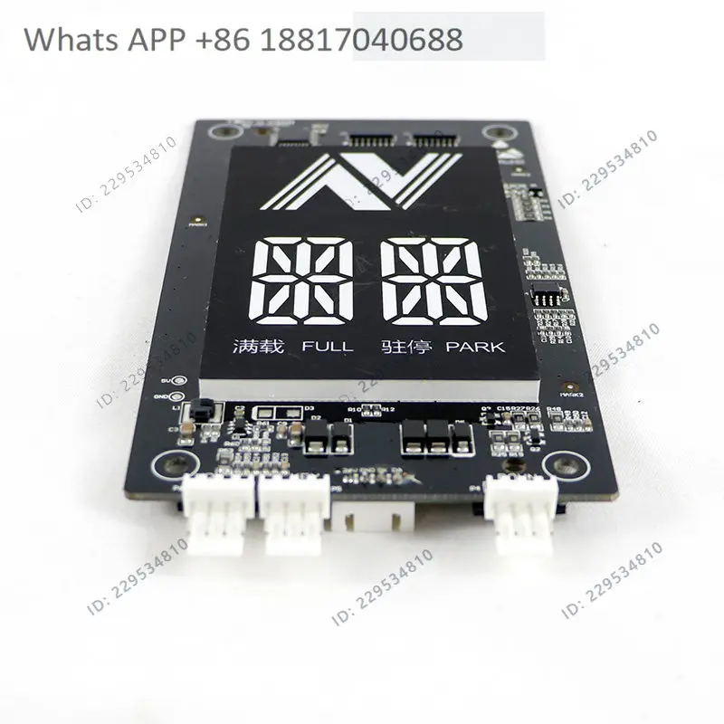 Elevator accessories, call out 4.3 inches broken code display board XDH322P001 V1.0 white characters on black background
