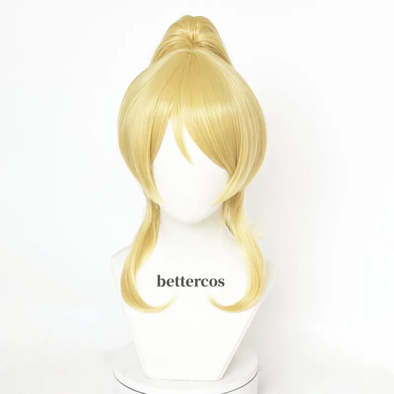 Anime LoveLive! Love Live Ellie Cosplay Wig Women Golden Wigs With Ponytail Eli Ayase Wigs Heat Resistant Synthetic Hair Wigs