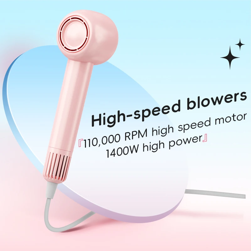 

Professional Super Hair Dryer Negative Ion Quick Dry Leafless Hair dryers Salon Home Appliances Constant Temperature Hair Care