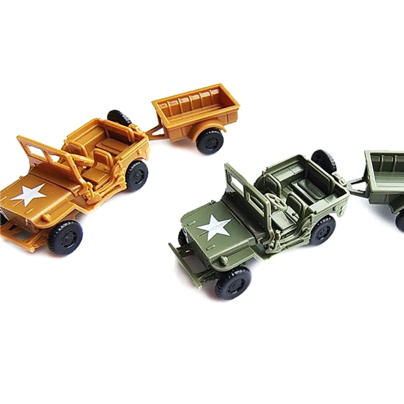 4D Assembly 1/72 US Willys  MB General Purpose Car  Truck  Vehicle  Men Toy DIY Assembly Off-road Car Model