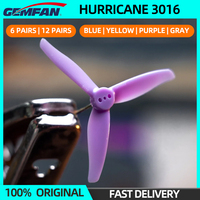 6/12 Pairs Gemfan Hurricane 3016 Propeller 3 Inch Blade 1.5mm Hole CW CCW Props FPV DarwinFPV Cinewhoop Racing Drone Quadcopter