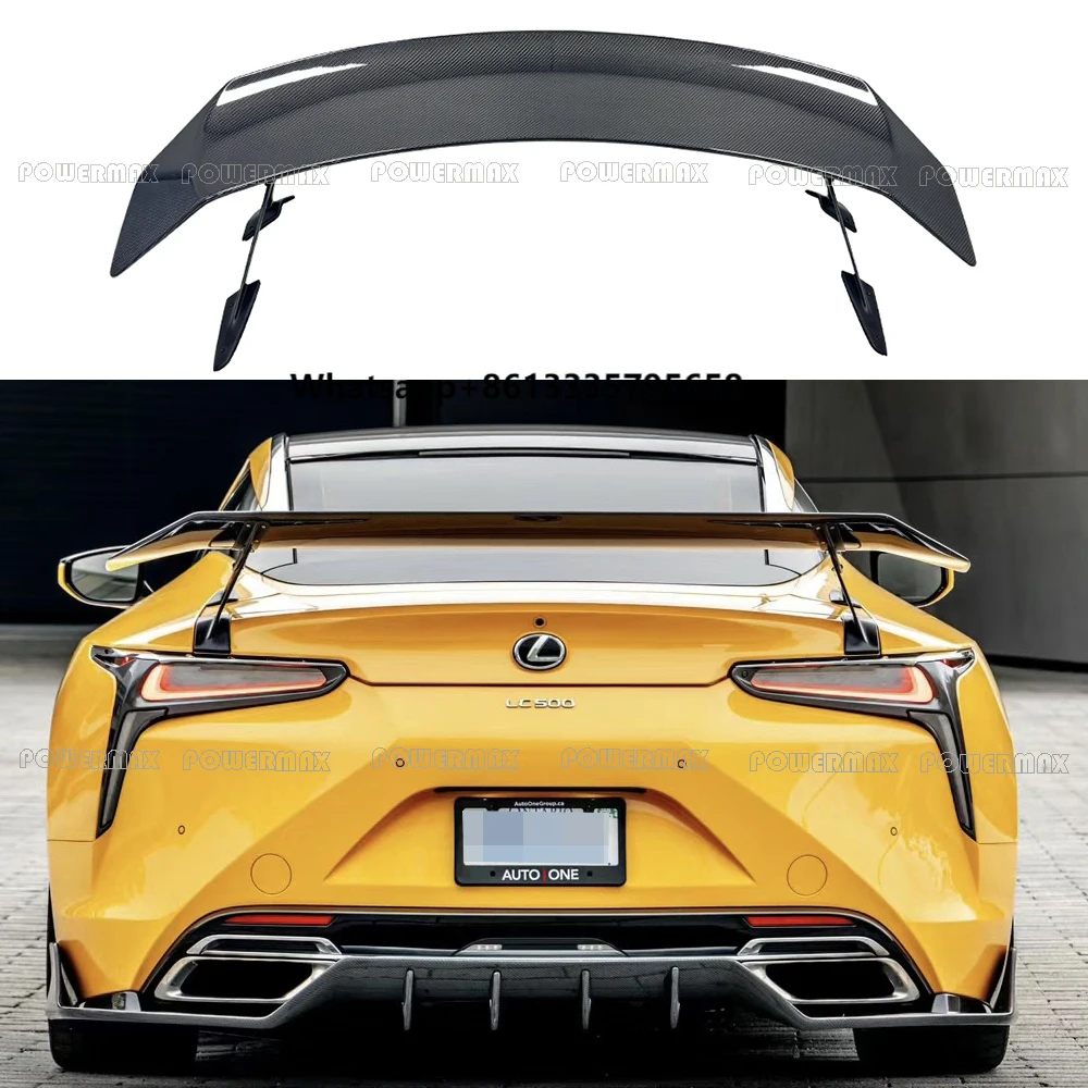 

Top Quality Dry Carbon Fiber V Style Rear Wing for Lexus LC500 LC500H Rear Trunk Wing