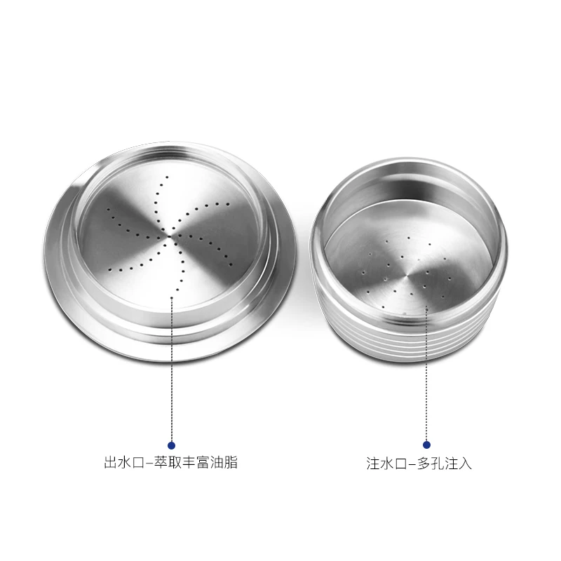 ماكينة صنع القهوة الزرقاء اللافازا المتوافقة مع Icafilas، غلاف كبسولة القهوة من الفولاذ المقاوم للصدأ المعاد تدويره، وقابل لإعادة الاستخدام