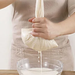 Reusable Cheese Cloth Filter Bags for Tea Yogurt Cold Brew Milk Tea Strainers Soap Herbs Spice Strainers Muslin Drawstring Bags