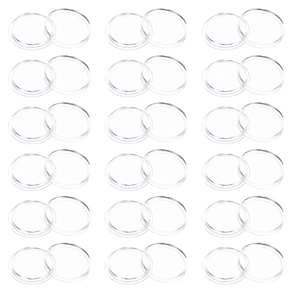 100 Pcs Coin Collection Box Storage Organizer Holder Case Plastic Containers For Collectors Protector Capsule Gifts Exhibitions