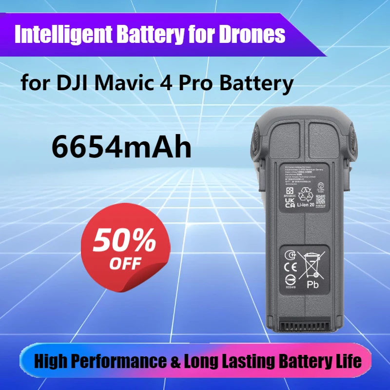 for DJI Mavic 4 Pro Drone 6654mAh Intelligent Battery High Performance and Long Endurance