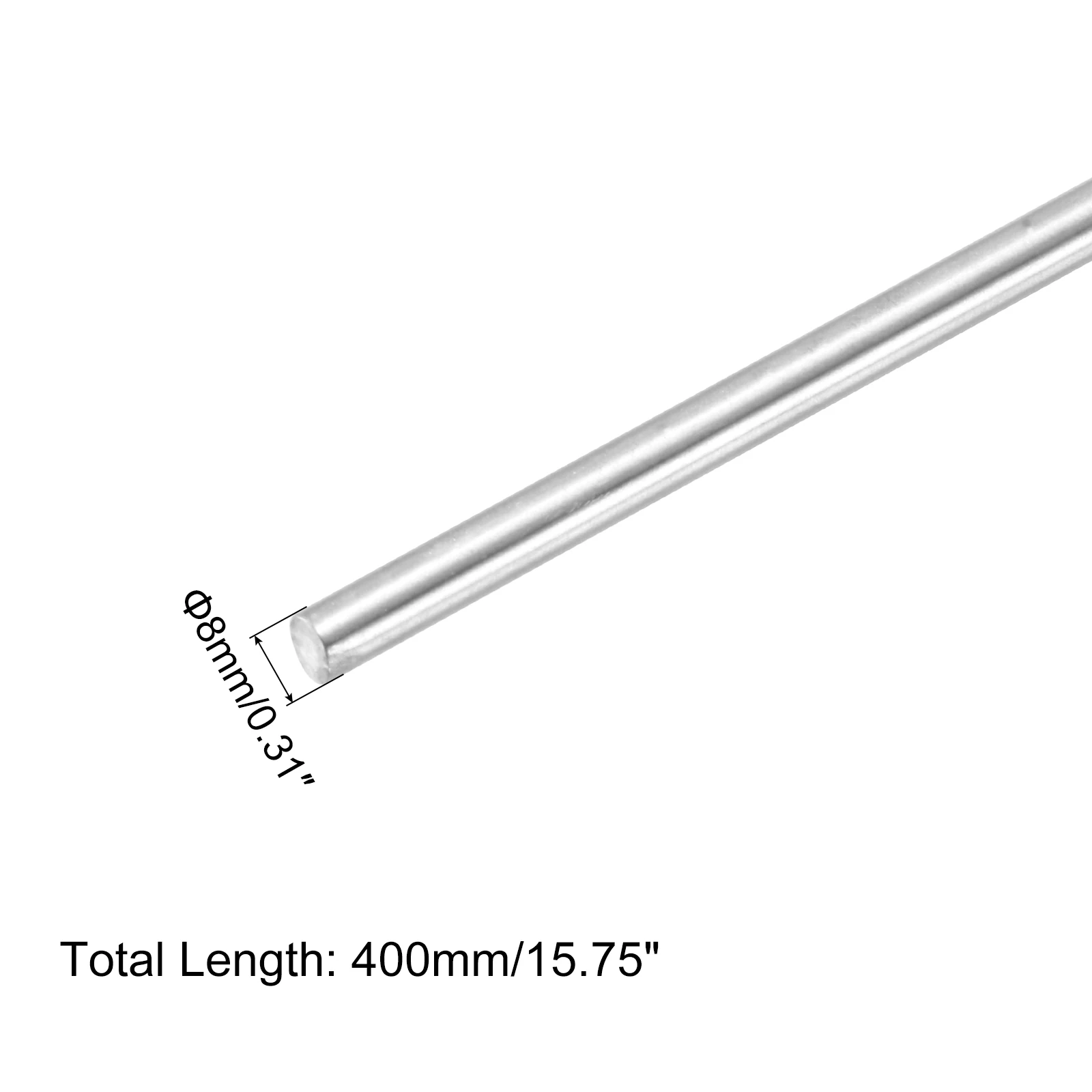 2-16 pezzi in acciaio inossidabile 304 asta tonda solida 8/12.7/25.4mm barra asta albero lineare solido per modello artigianale fai da te auto elicottero aereo